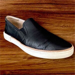 Naturalizer Marianne Leather Slip-On Shoes Black White Size 9